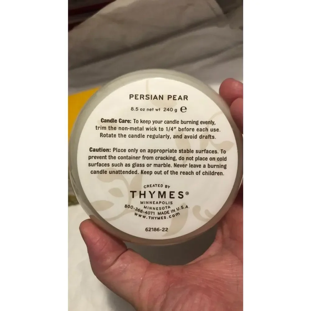 Thymes Persian Pear Aromatic‎ Candle
